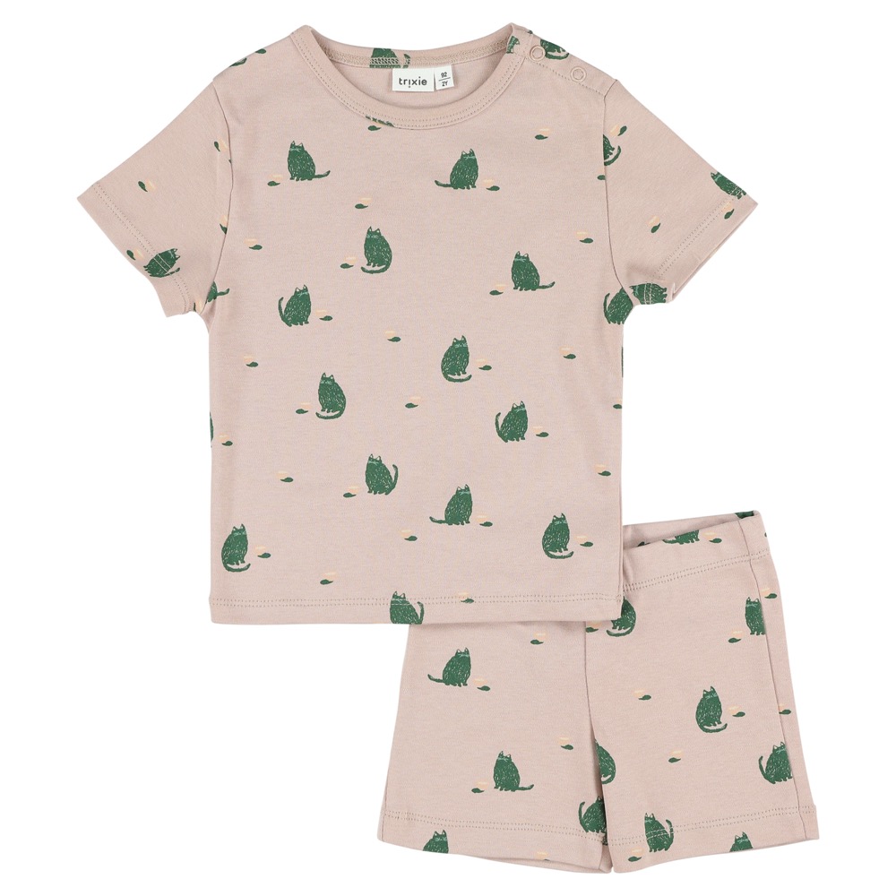 2-delige pyjama kort | 116 - 6j - Cuddly Cat